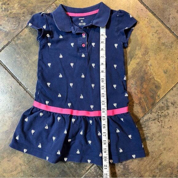 Girl’s 4T Nautical Sailboat Blue Dress from Carter’s - Picture 6 of 9
